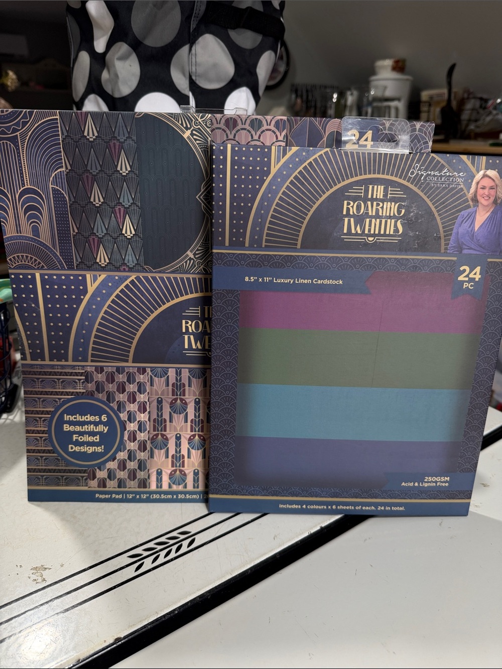 Crafters Companion The Roaring Twenties Paper Pad & Luxury Linen Cardstock